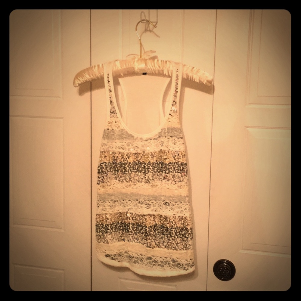 Sequin tank top